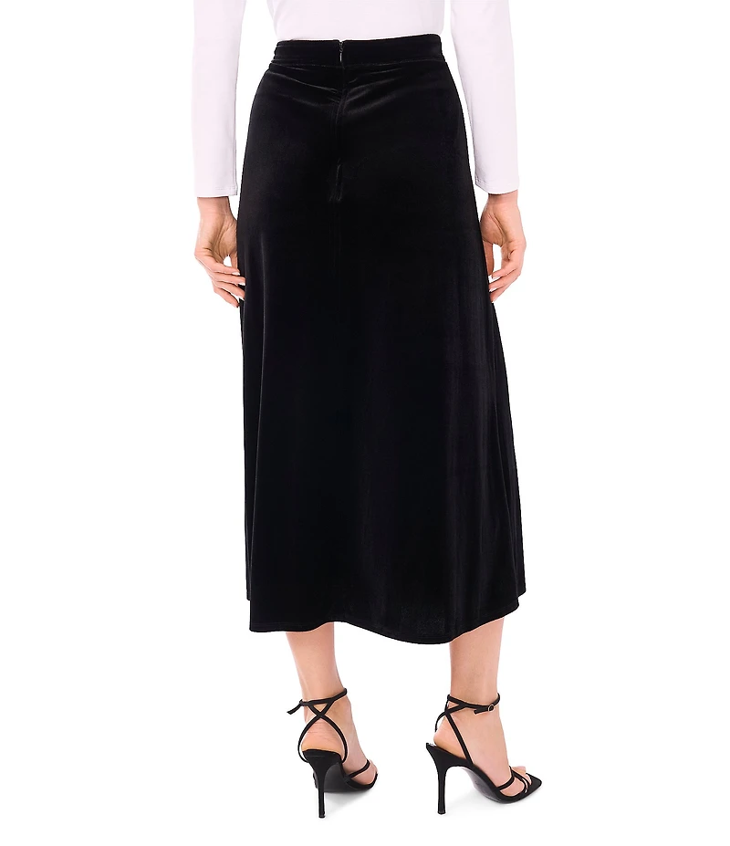 Vince Camuto Velvet Maxi A-Line Skirt