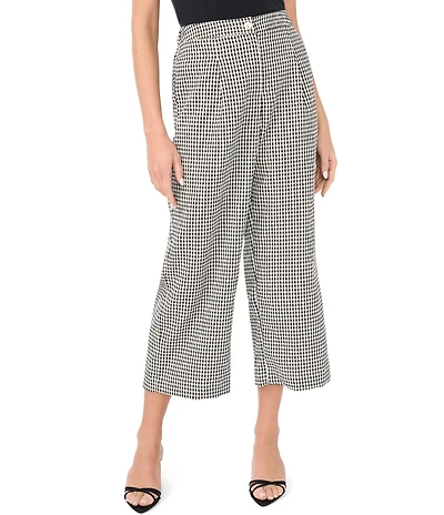 Vince Camuto Wide Leg Gingham Coordinating Pants