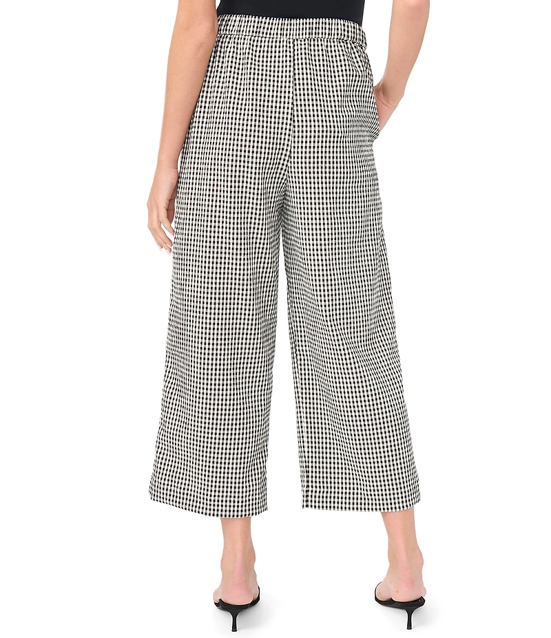 Vince Camuto Wide Leg Gingham Coordinating Pants
