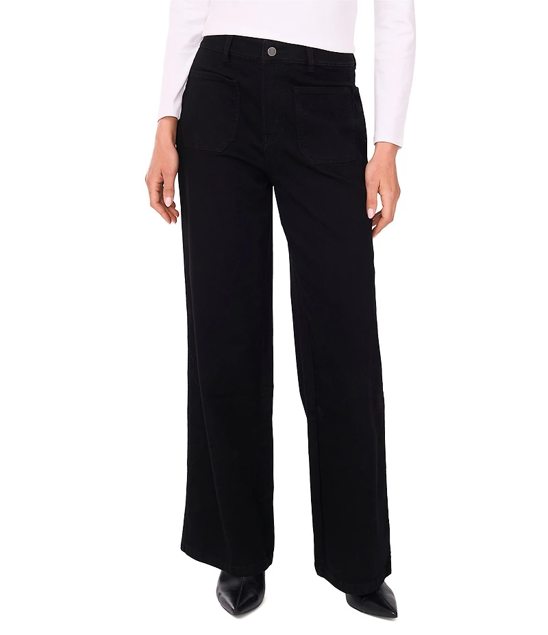 Vince Camuto Wide Leg Patch Pocket Jeans