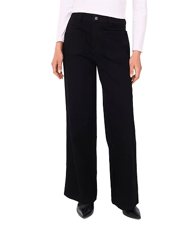 Vince Camuto Wide Leg Patch Pocket Jeans