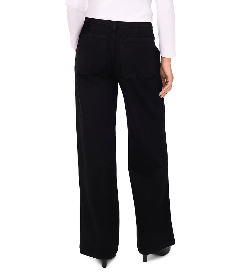 Vince Camuto Wide Leg Patch Pocket Jeans