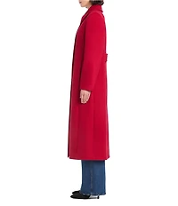 Vince Camuto Wool Banana Stand Collar Long Sleeve Single Breasted Coat