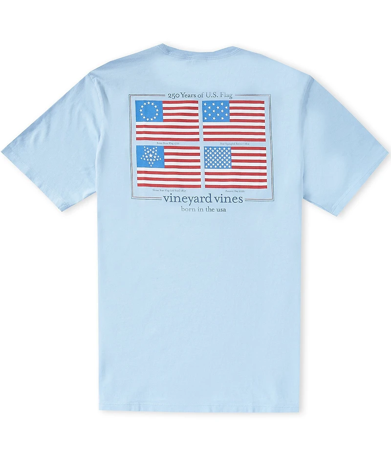 Vineyard Vines American Flag Evolution Short Sleeve T-Shirt