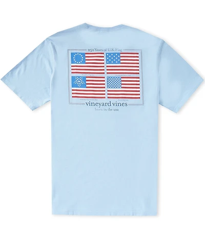Vineyard Vines American Flag Evolution Short Sleeve T-Shirt