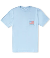 Vineyard Vines American Flag Evolution Short Sleeve T-Shirt