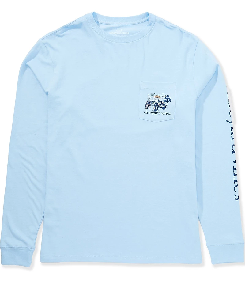Vineyard Vines Autumn Truck Long Sleeve T-Shirt