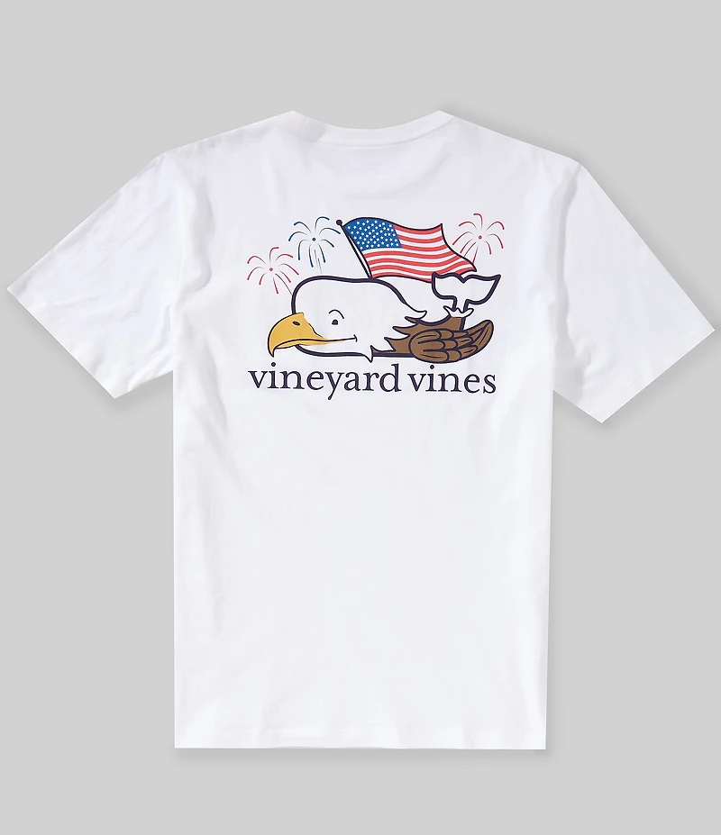 Vineyard Vines Bald Eagle Americana Whale Short Sleeve T-Shirt