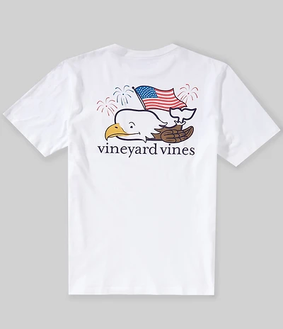 Vineyard Vines Bald Eagle Americana Whale Short Sleeve T-Shirt