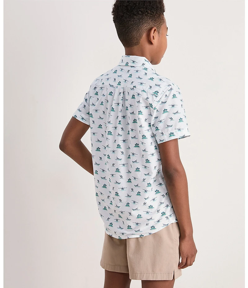Vineyard Vines Big Boys Printed Short Sleeve Shirt