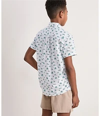 Vineyard Vines Big Boys Printed Short Sleeve Shirt