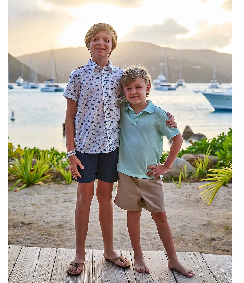 Vineyard Vines Big Boys Printed Short Sleeve Shirt