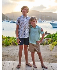 Vineyard Vines Big Boys Printed Short Sleeve Shirt