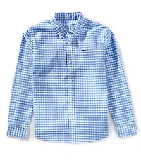 Vineyard Vines Big Boys Arawak Gingham Button Up Sportshirt