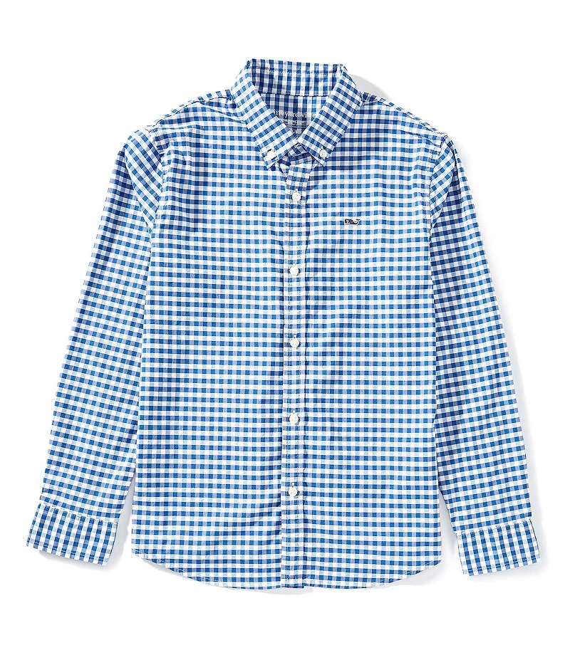 Vineyard Vines Big Boys Arawak Gingham Button Up Sportshirt