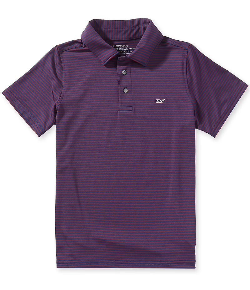 Vineyard Vines Big Boys Bradley Stripe Polo Shirt