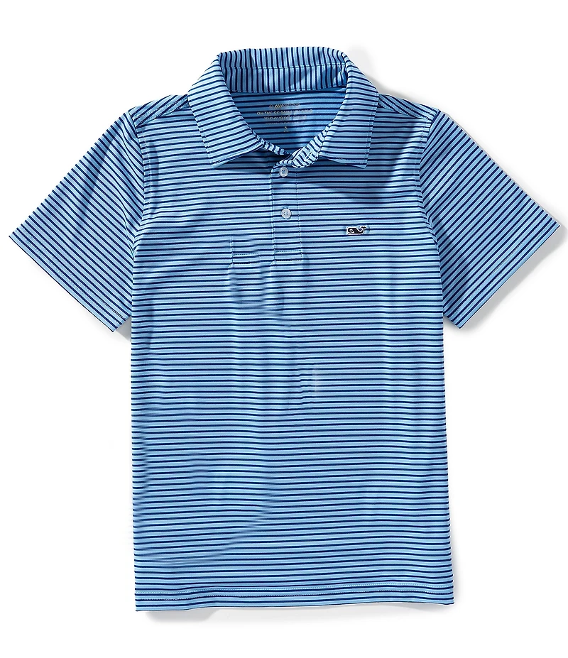 Vineyard Vines Big Boys Bradley Stripe Sankaty Polo Shirt