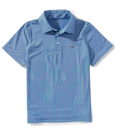 Vineyard Vines Big Boys Bradley Stripe Sankaty Polo Shirt