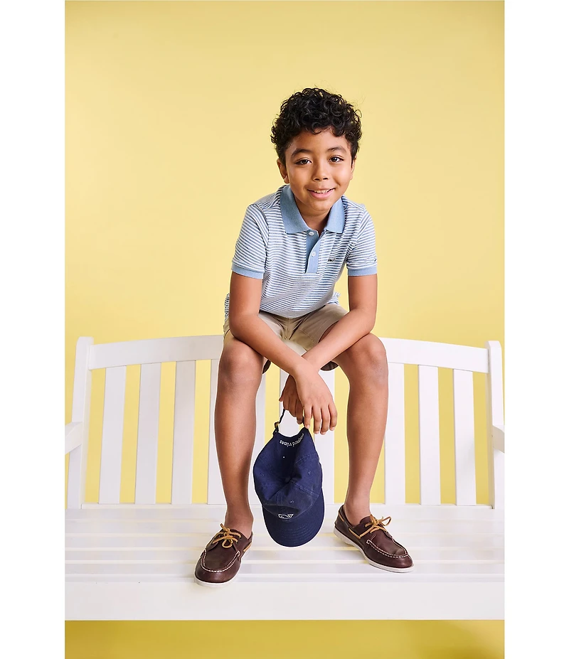 Vineyard Vines Big Boys Bradley Stripe Sankaty Polo Shirt