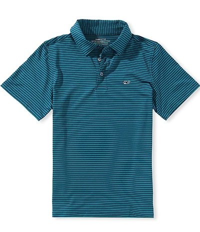 Vineyard Vines Big Boys Bradley Stripe Polo Shirt