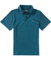 Vineyard Vines Big Boys Bradley Stripe Polo Shirt
