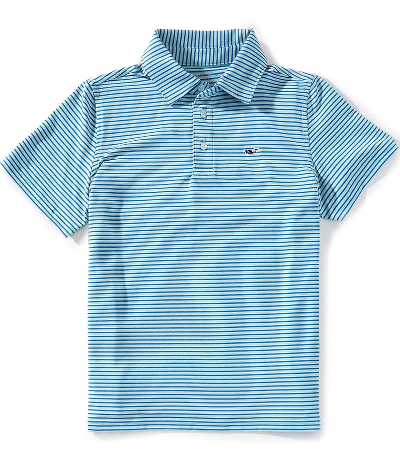 Vineyard Vines Big Boys Bradley Stripe Sankaty Polo Shirt