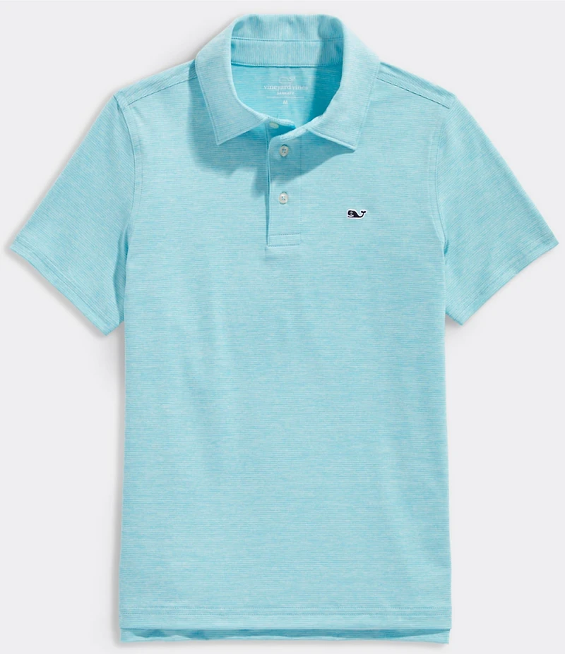 Vineyard Vines Big Boys St Jean Stripe Sankaty Polo Shirt