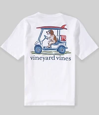Vineyard Vines Big Boys Americana Pointer Golf Cart Graphic Short Sleeve T-Shirt