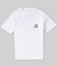 Vineyard Vines Big Boys Americana Pointer Golf Cart Graphic Short Sleeve T-Shirt