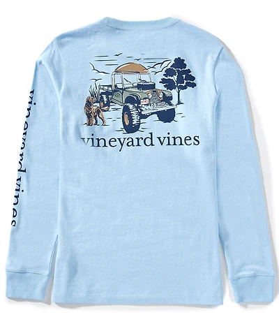 Vineyard Vines Big Boys Autumn Truck Long-Sleeve T-Shirt