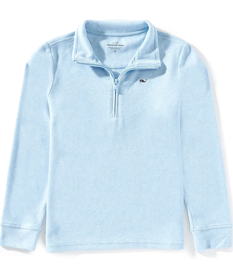 Vineyard Vines Big Boys Calmwater Quarter Zip Long Sleeve Pullover Sweater