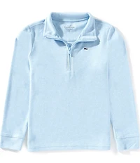 Vineyard Vines Big Boys Calmwater Quarter Zip Long Sleeve Pullover Sweater