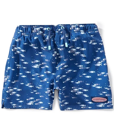 Vineyard Vines Big Boys Chappy Fish Print Swim Trunks