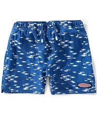 Vineyard Vines Big Boys Chappy Fish Print Swim Trunks