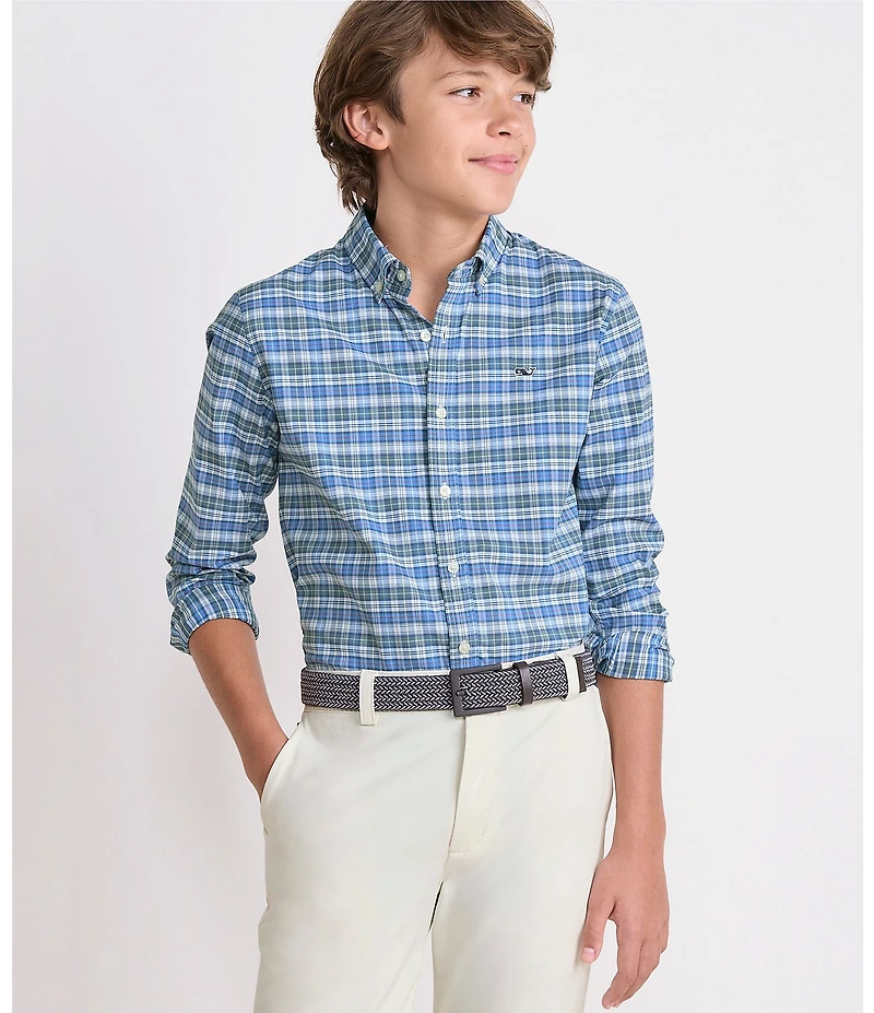 Vineyard Vines Big Boys Faraway Performance Button-Front Shirt