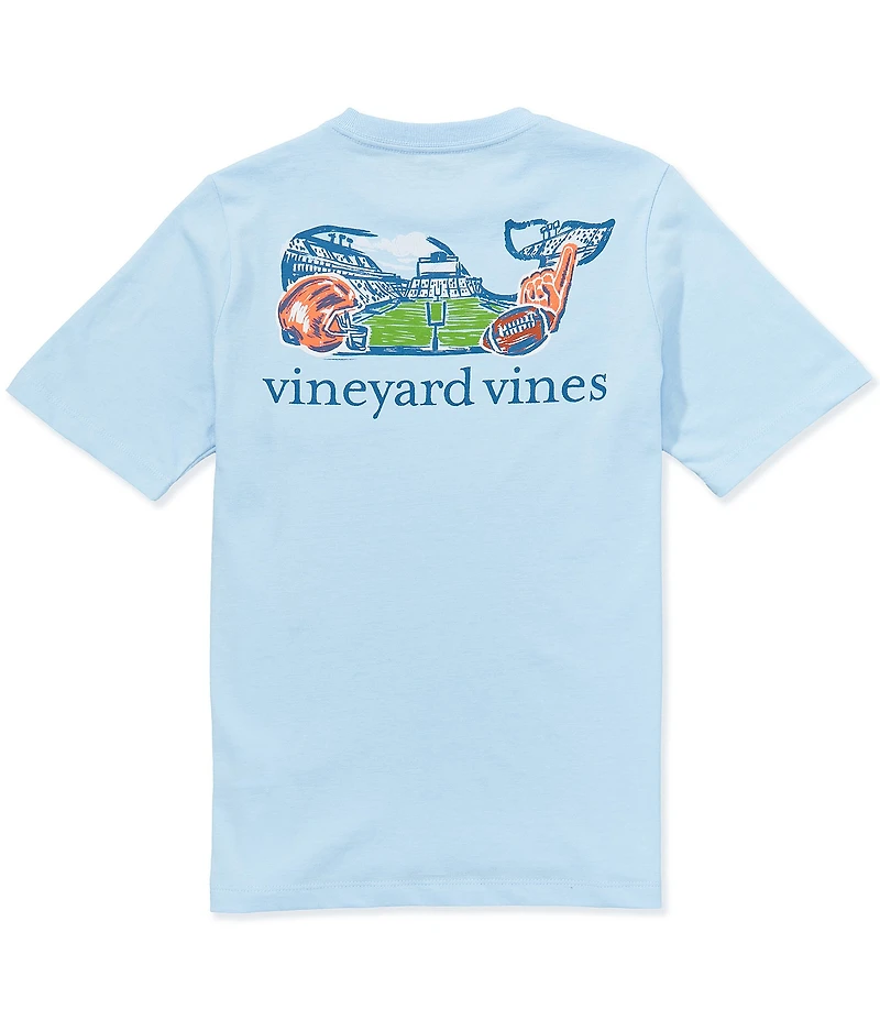 Vineyard Vines Big Boys Football Short Sleeve Pocket T-Shirt