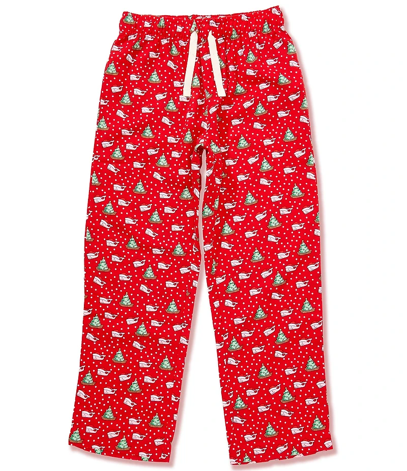 Vineyard Vines Big Boys Full Length Christmas Flannel Lounge Pants
