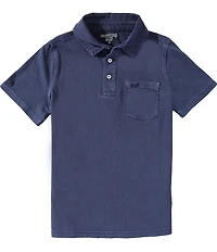 Vineyard Vines Big Boys Garment-Dyed Surf Short Sleeve Polo