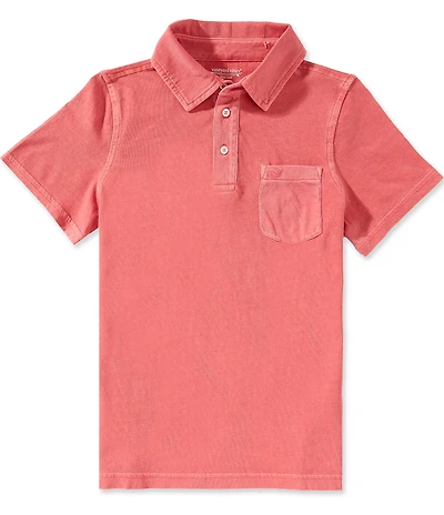 Vineyard Vines Big Boys Garment-Dyed Surf Short Sleeve Polo