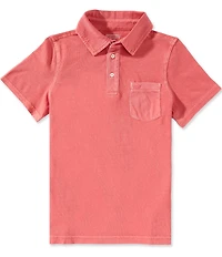 Vineyard Vines Big Boys Garment-Dyed Surf Short Sleeve Polo