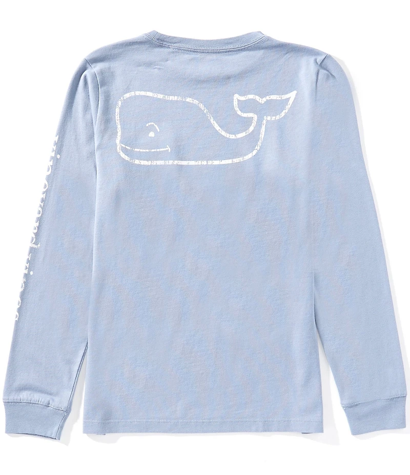 Vineyard Vines Big Boys Long Sleeve Vintage Whale T-Shirt