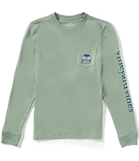 Vineyard Vines Big Boys Pickup Truck Marsh Dogs Long-Sleeve T-Shirt