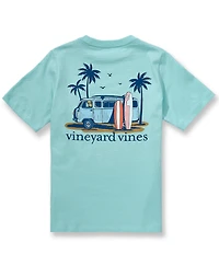 Vineyard Vines Big Boys Pup & Surf Van Graphic Short Sleeve T-Shirt