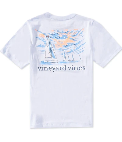 Vineyard Vines Big Boys Sunset Regatta Short Sleeve T-Shirt