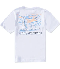 Vineyard Vines Big Boys Sunset Regatta Short Sleeve T-Shirt