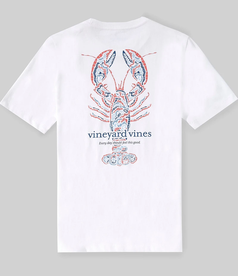 Vineyard Vines Big Boys Tile Lobster Graphic Short Sleeve T-Shirt