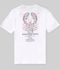 Vineyard Vines Big Boys Tile Lobster Graphic Short Sleeve T-Shirt