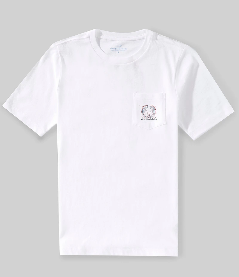Vineyard Vines Big Boys Tile Lobster Graphic Short Sleeve T-Shirt