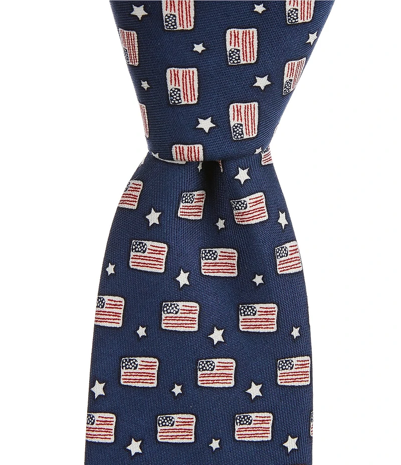 Vineyard Vines Boys Flag And Star Tie