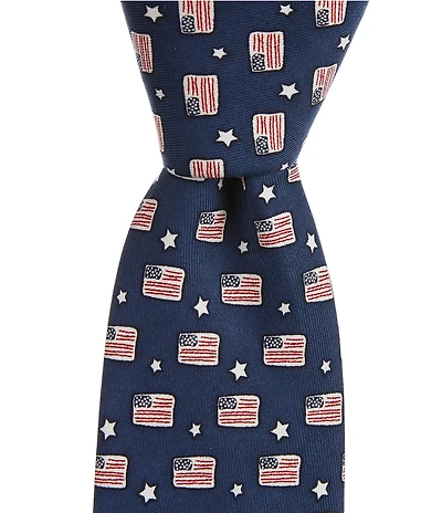Vineyard Vines Boys Flag And Star Tie